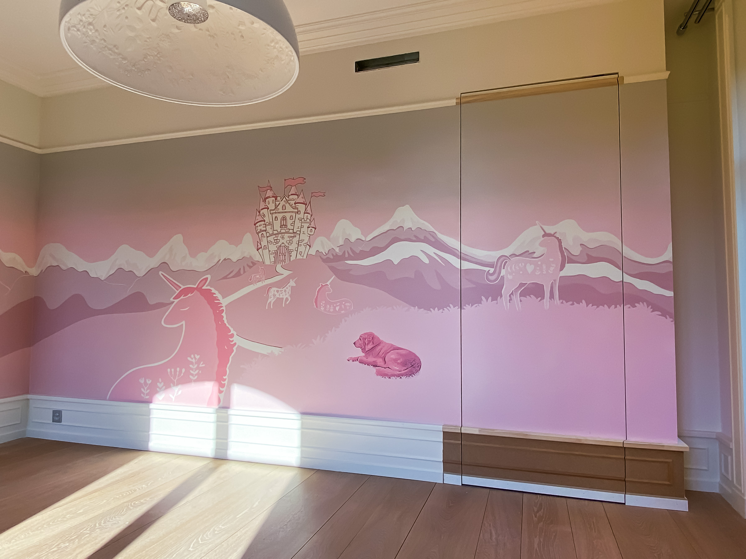 Pretty in Pink - Girl's Bedroom Mural