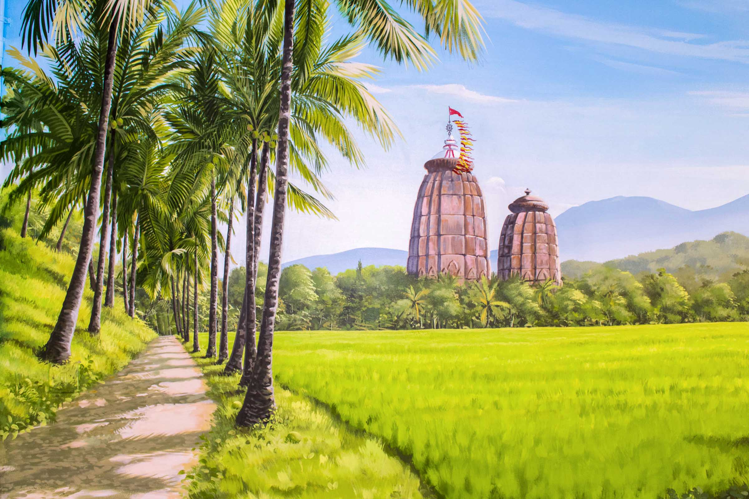 Indian Landscape Mural