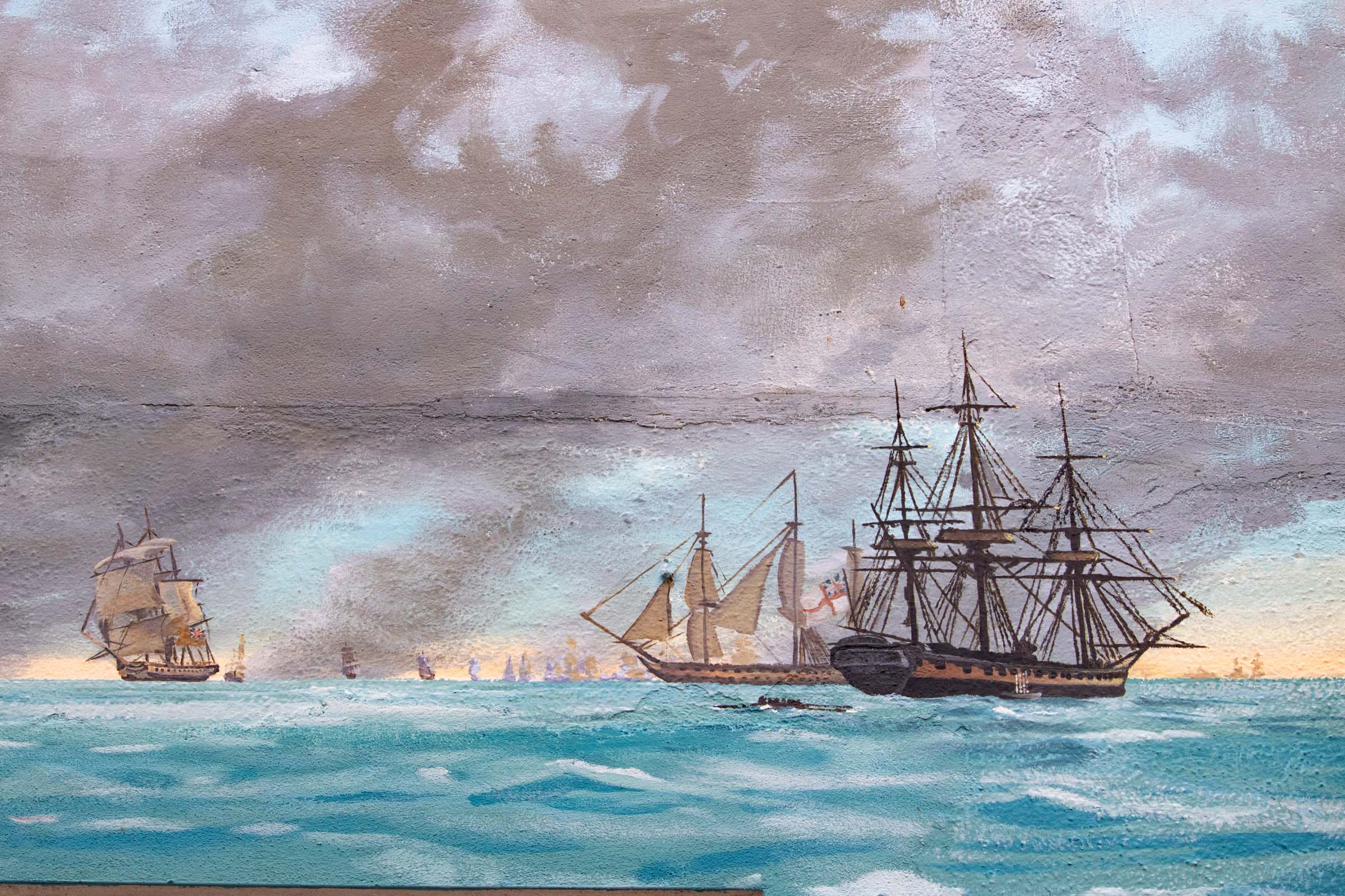 Nelson and The Battle of Trafalgar Mural