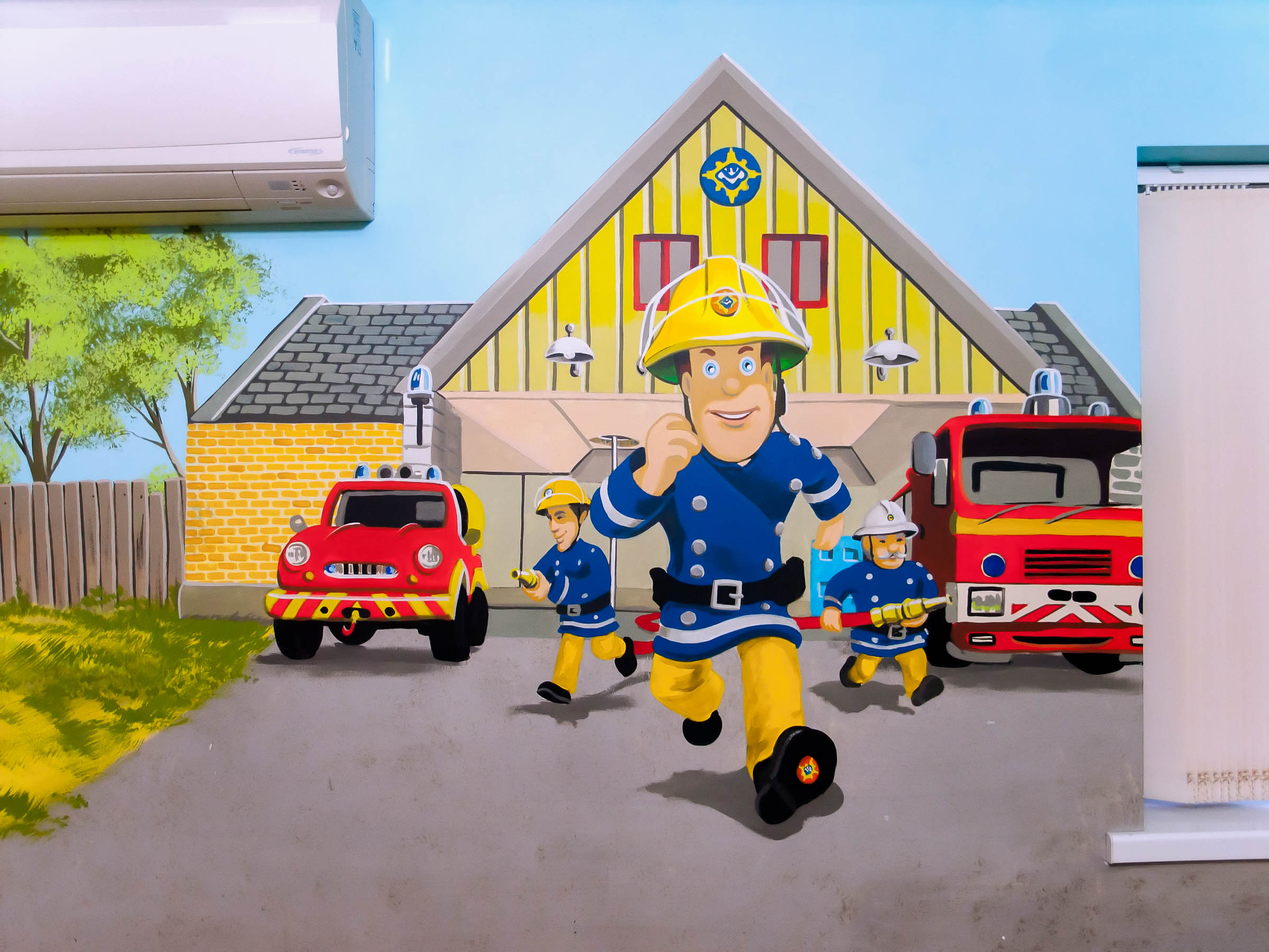 Fireman Sam mural