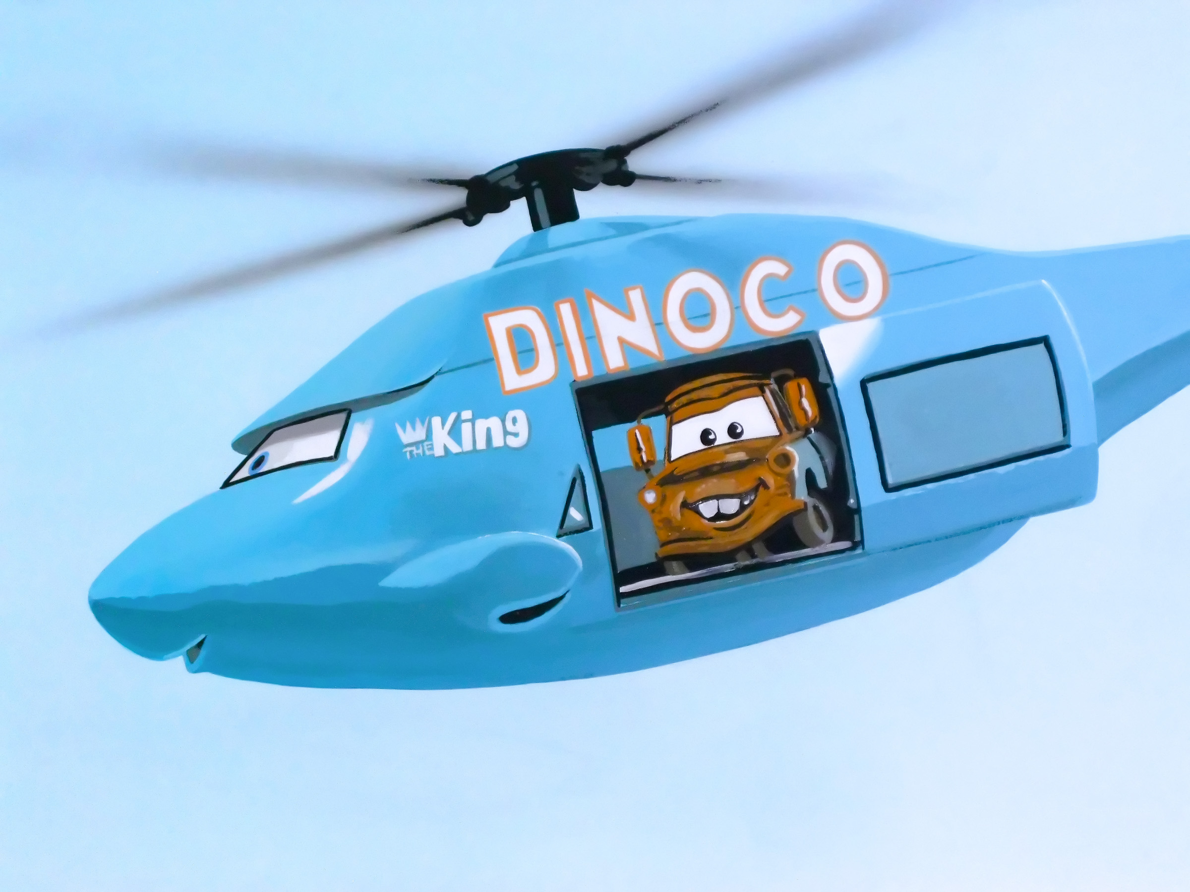 Dinoco store helicopter mater