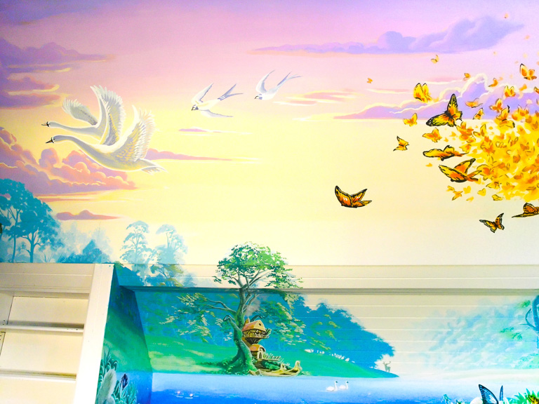 more dreams in this unconventional playroom mural