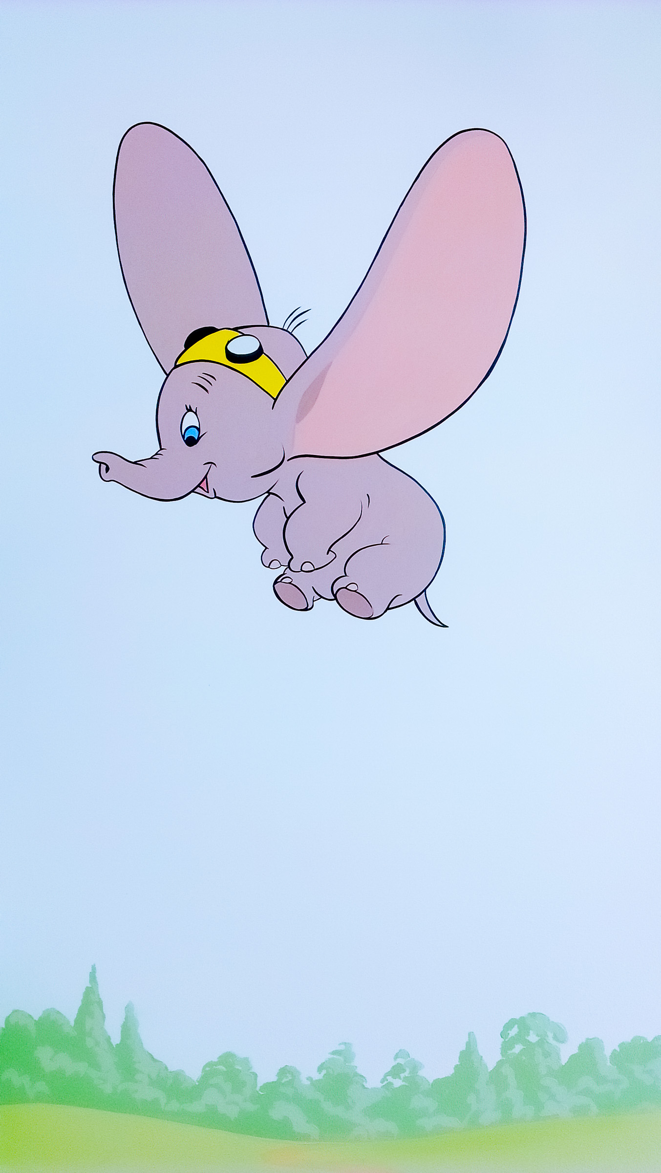 Disney Mural - Dumbo flying high in this nursery mural