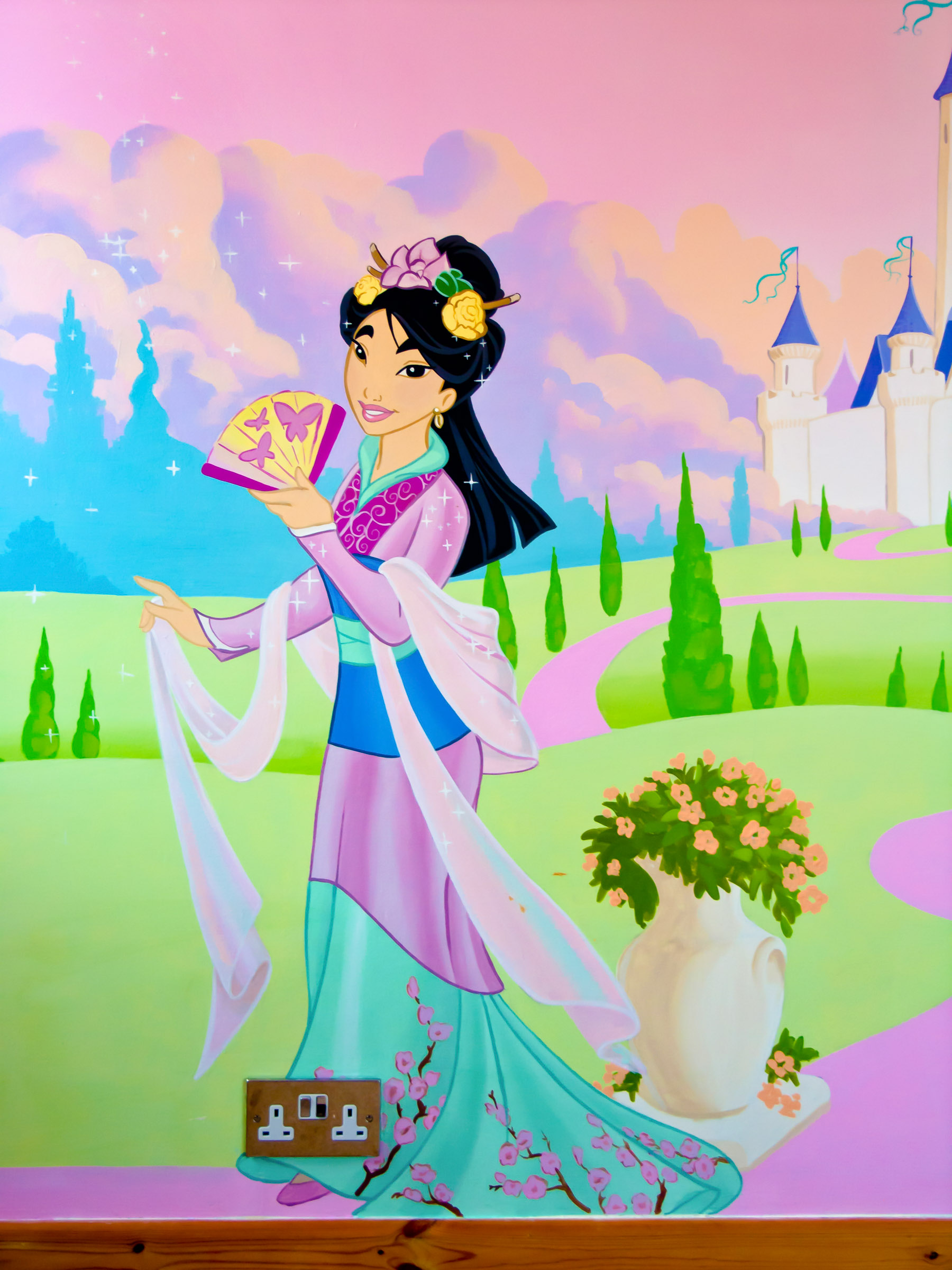 Disney Princess  Mural - Mulan
