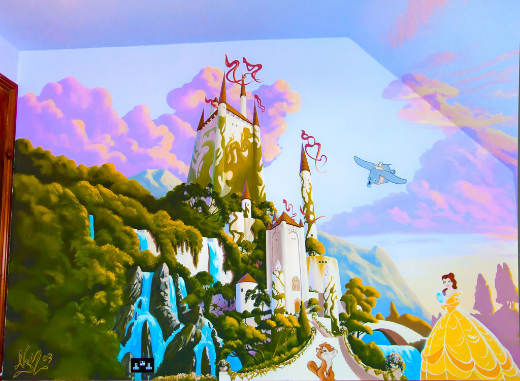 Disney's Enchanted castle mural