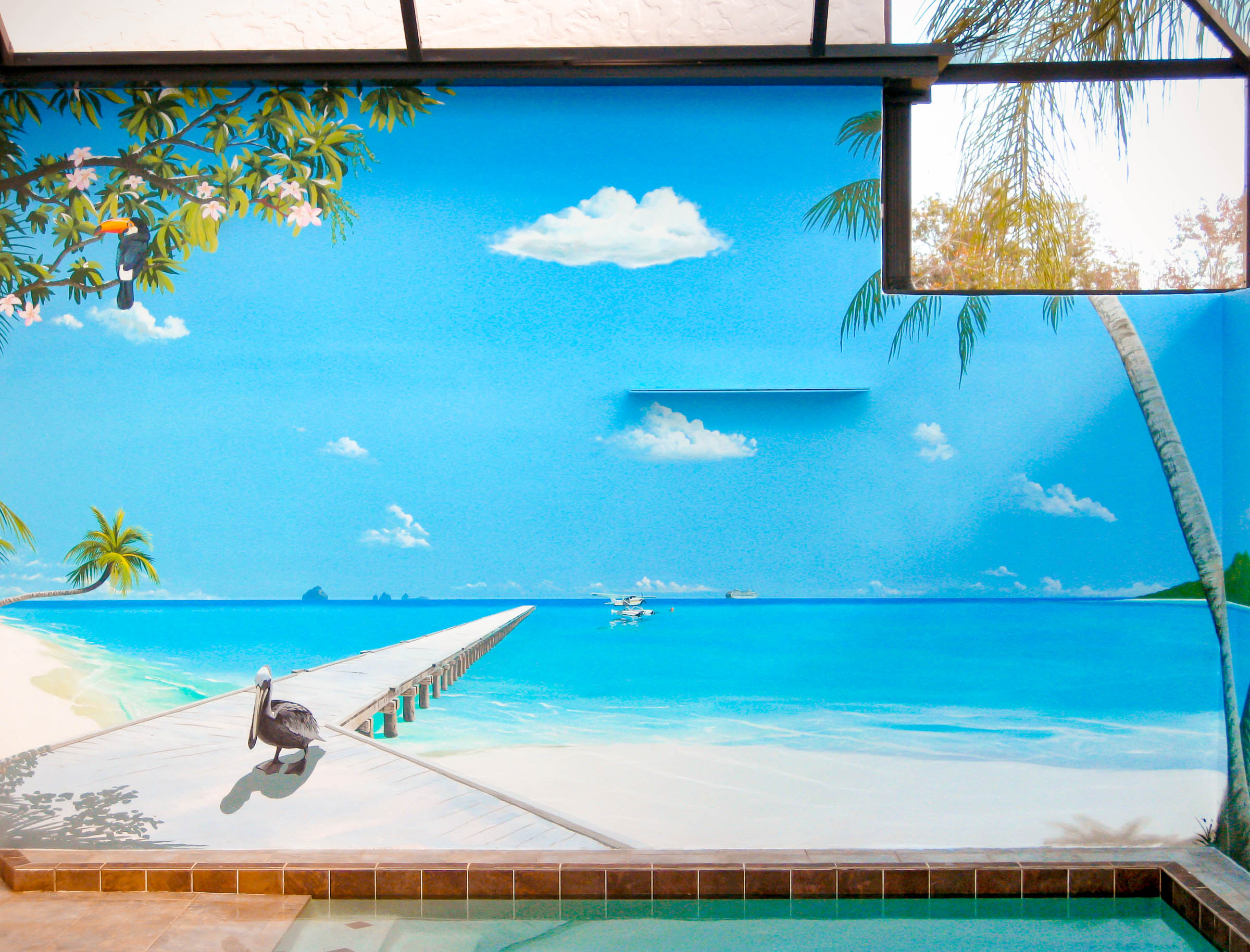 azure-sea-beach-mural