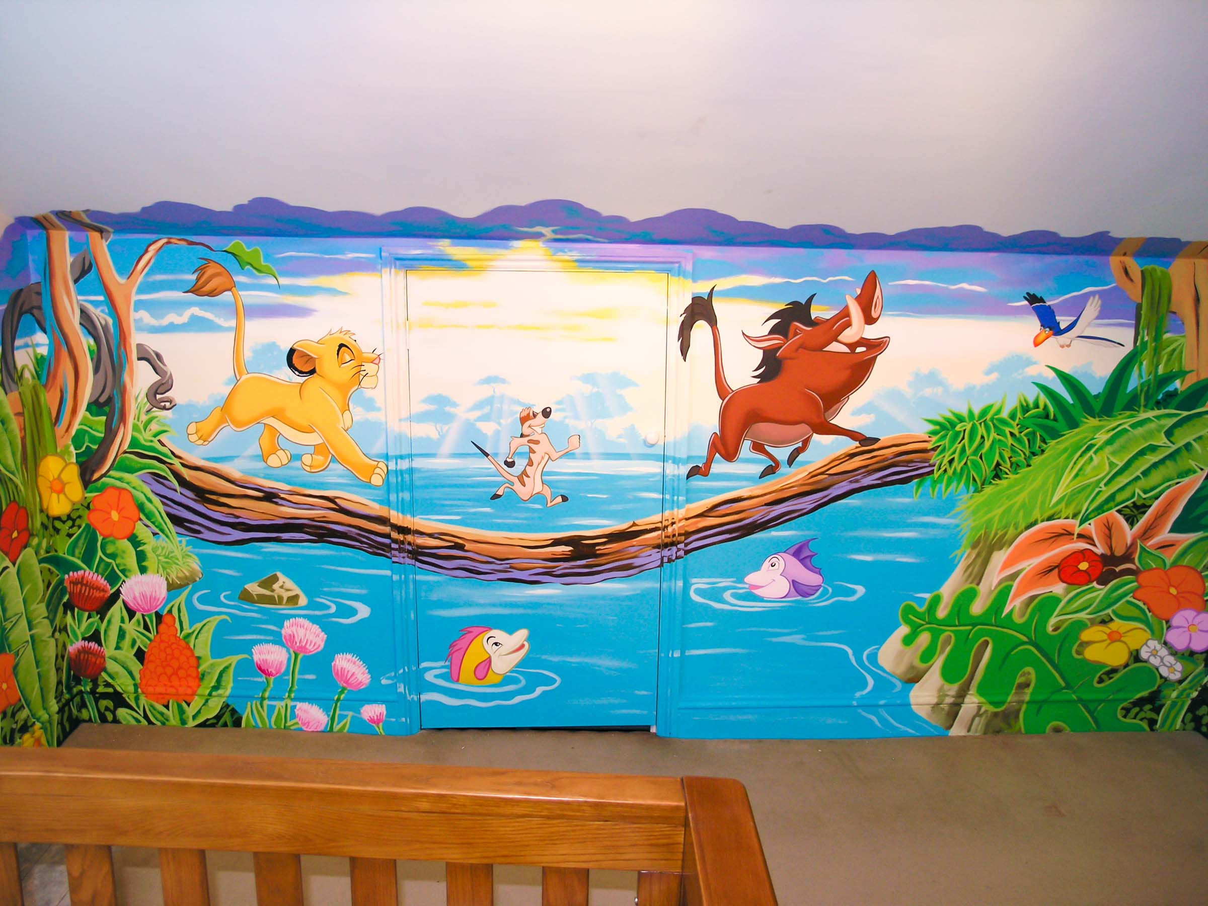 Lion king wall store art for nursery