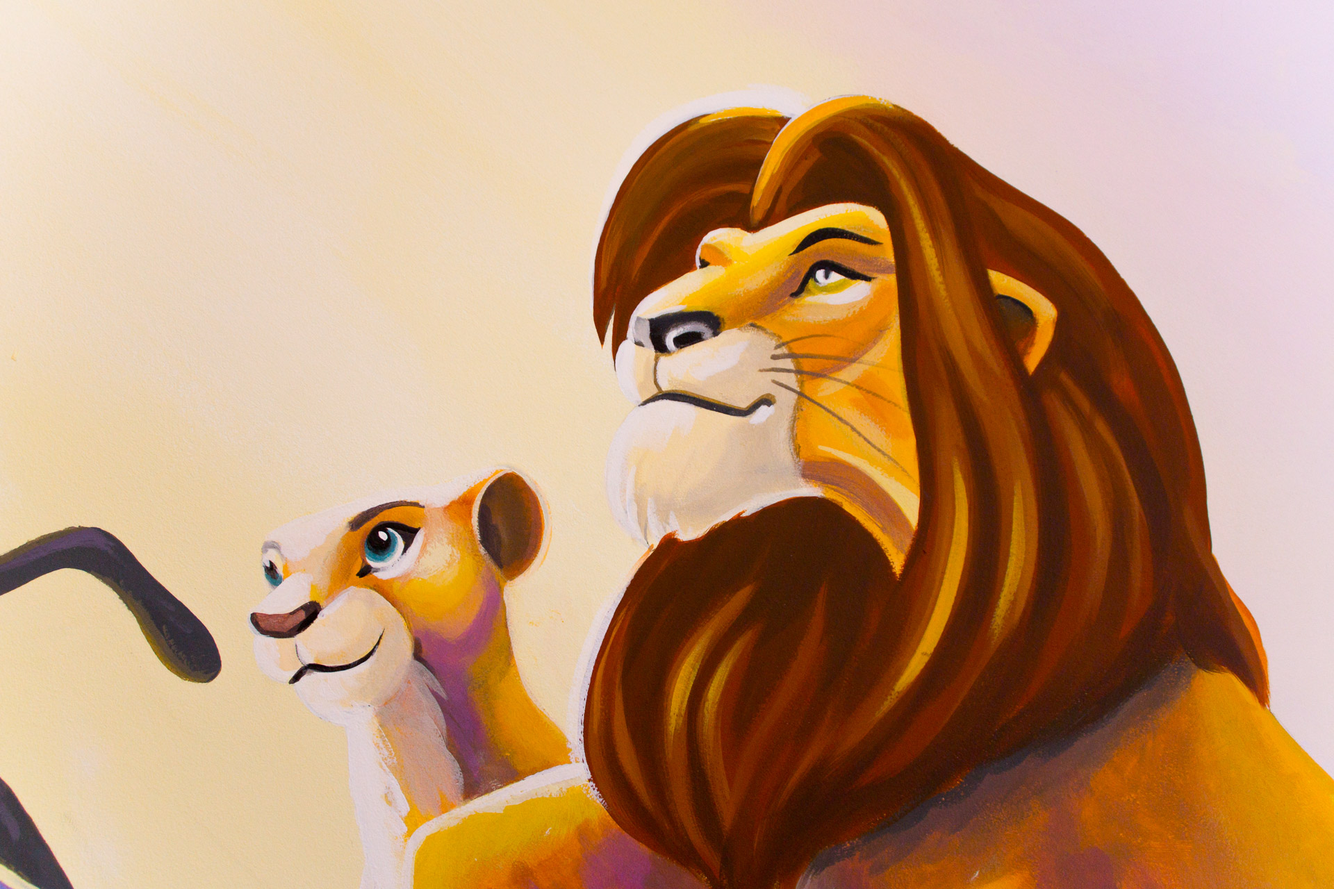 Lion King Mural Simba's Inauguration | Sacredart Murals