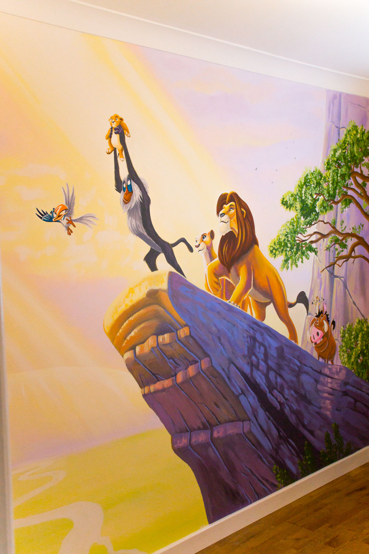 Lion King Mural Simba's Inauguration Sacredart Murals