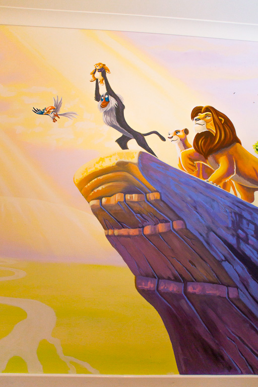 Lion King Mural Simba's Inauguration | Sacredart Murals