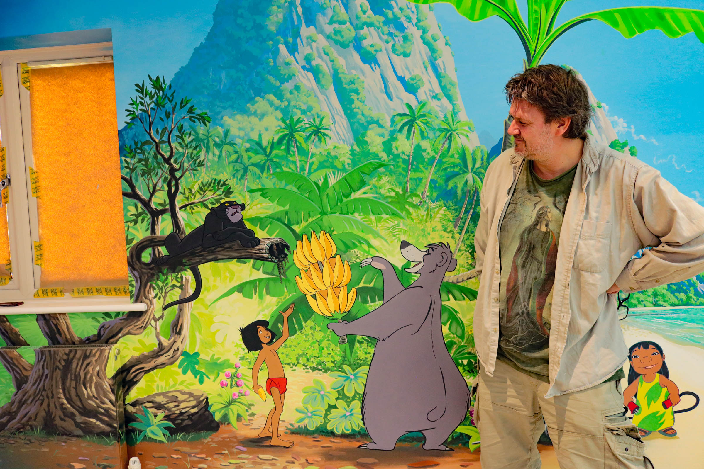 mowgli baloo and bagheera meet the artist