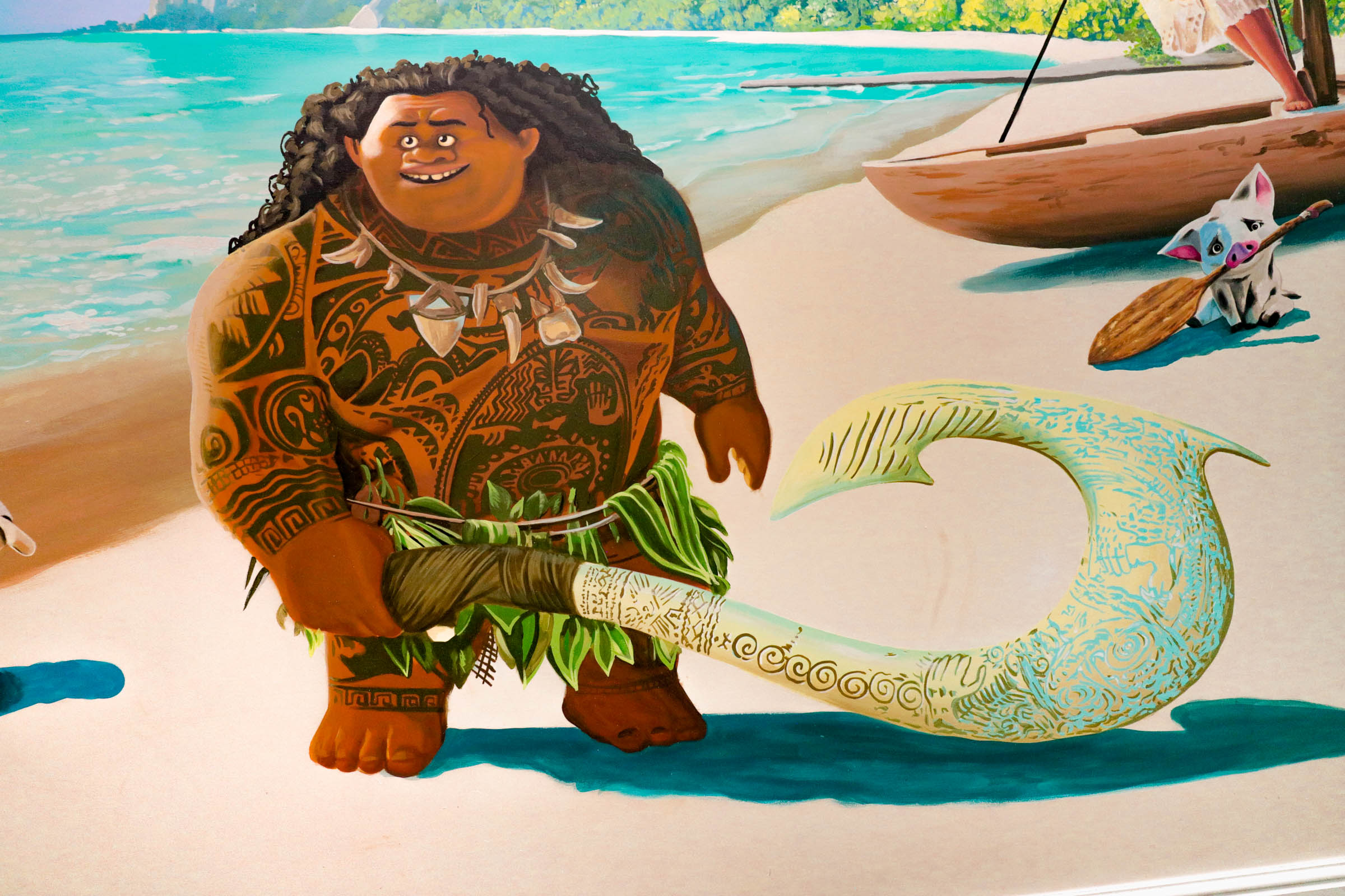 Maui in Moana bedroom wallmural