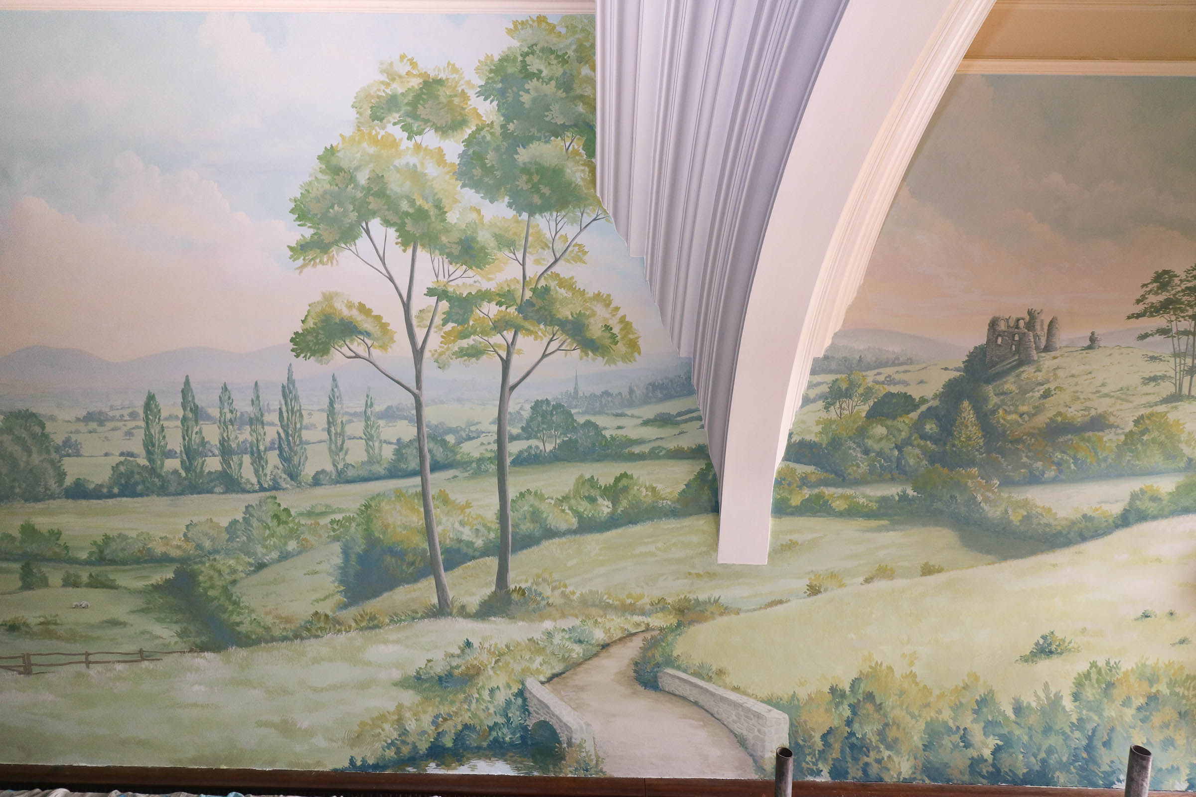 Pevery Hall Shropshire Mural