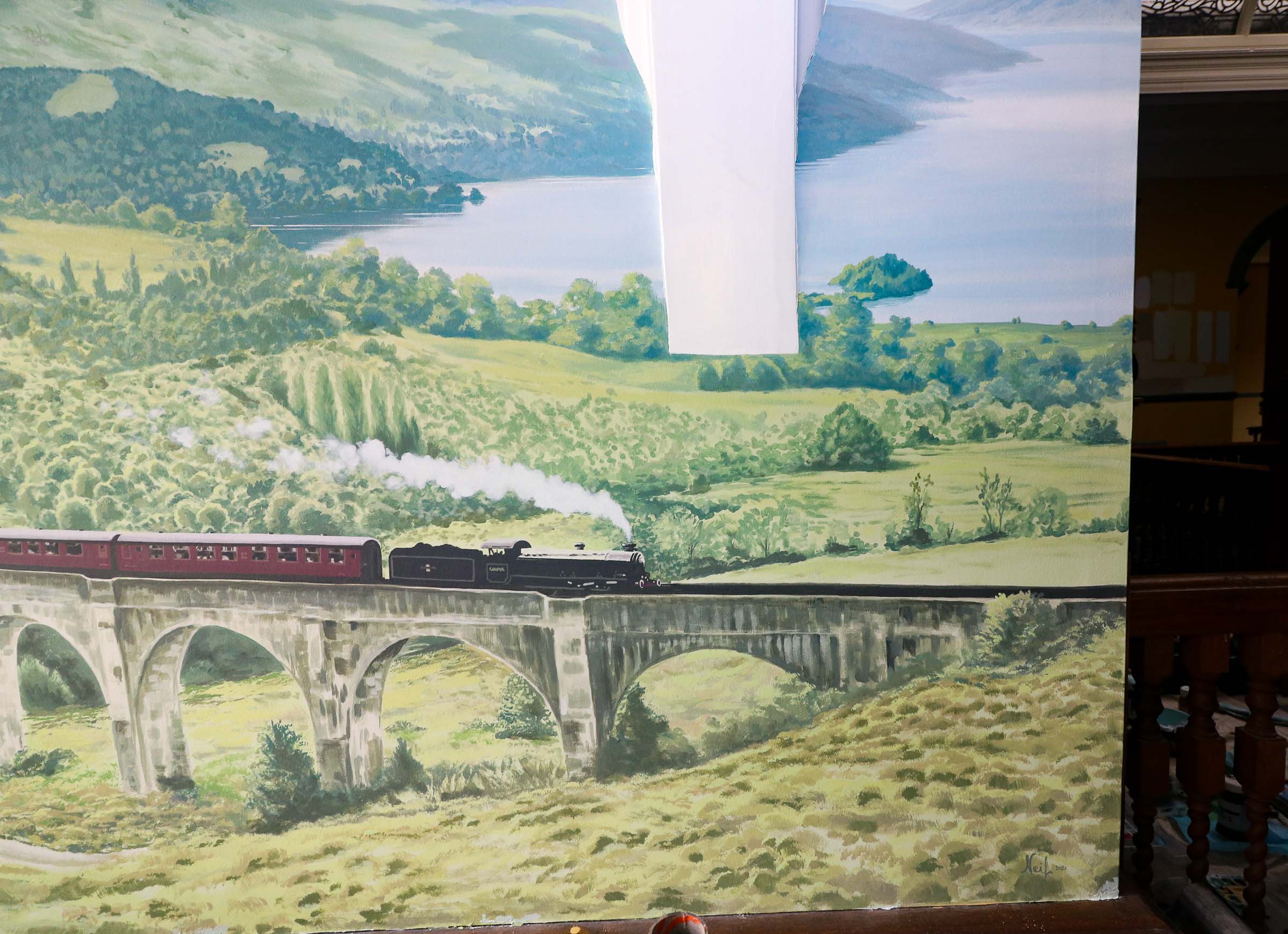 Hogwarts Express Mural