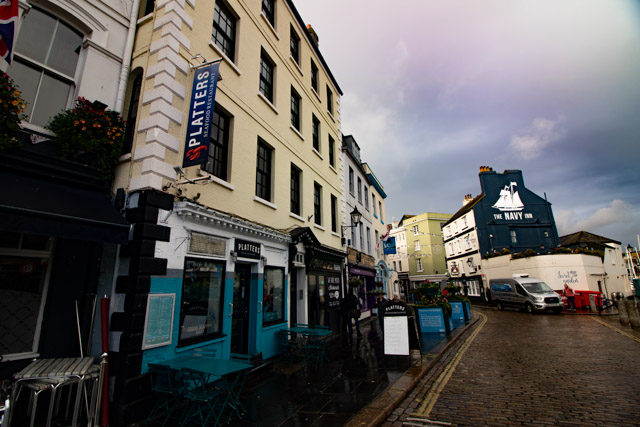 Platters Seafood Restaurant is situated in the Barbican, right by the harbour