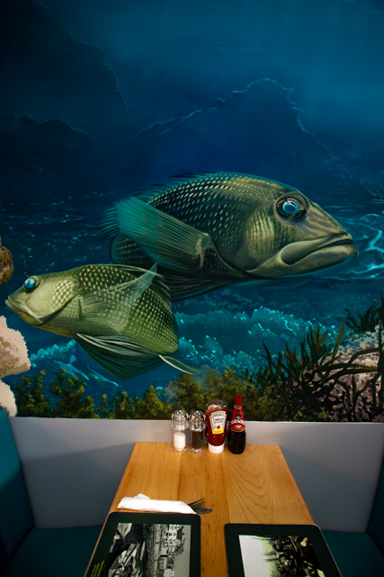 Couple of Seabass Mural painting