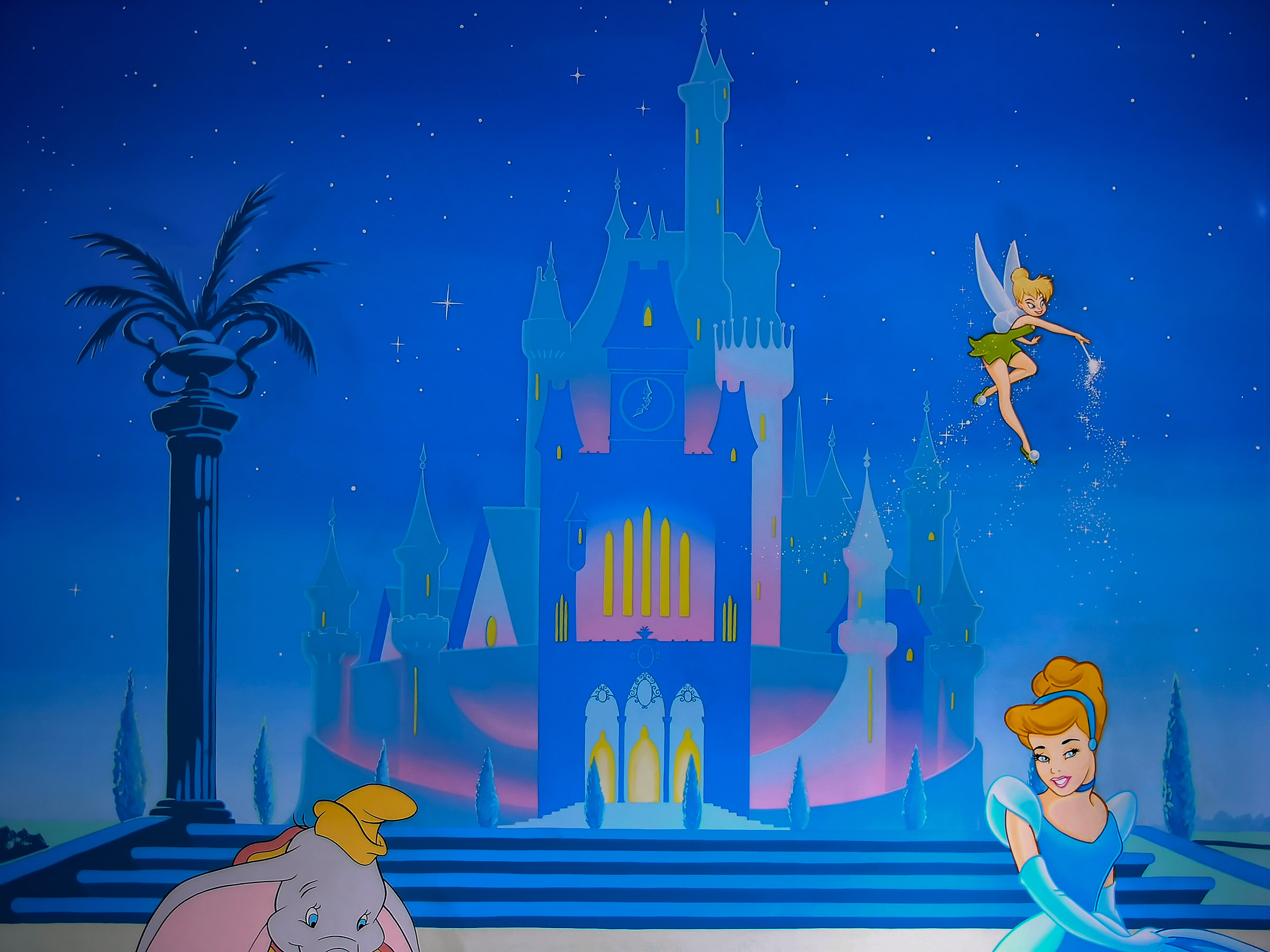 murals mural Cinderella Disney fairy princess castle