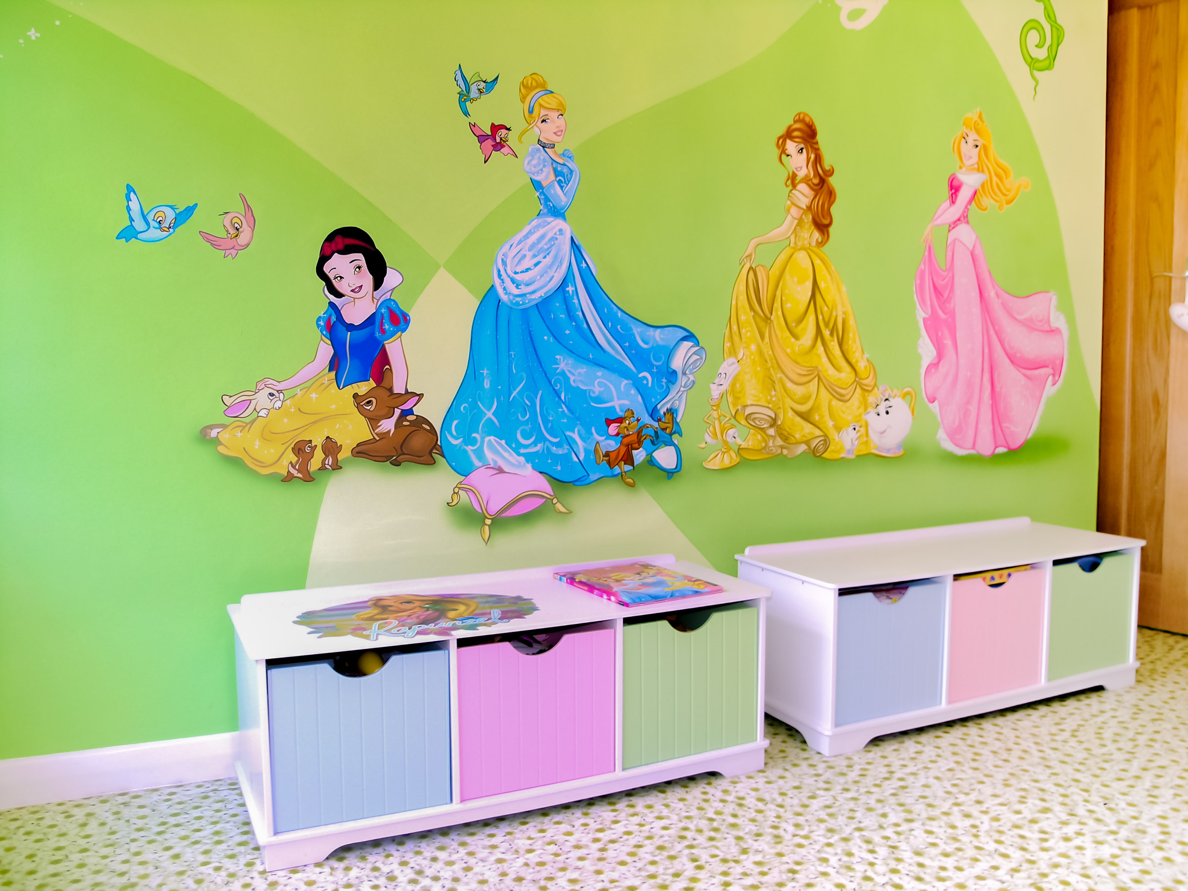 Wall mural Princesses and Disney Castle