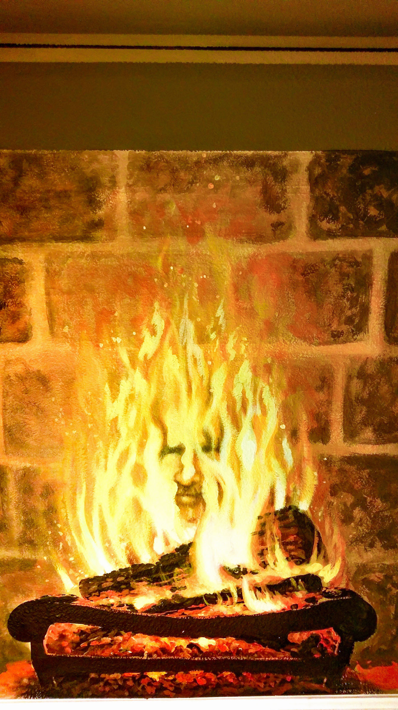 Sirius Black fireplace mural