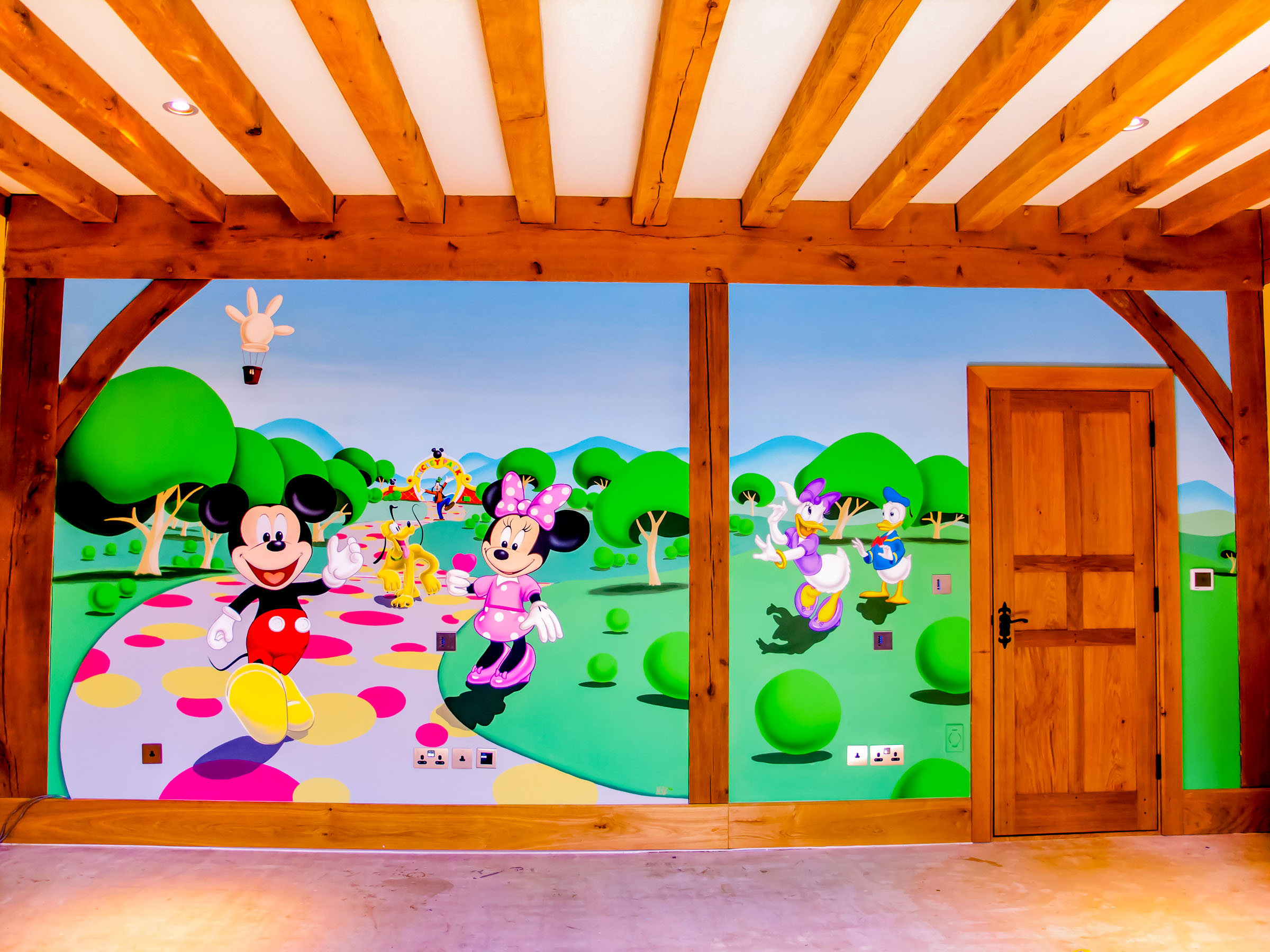 Mickey's Clubhouse, whole mural