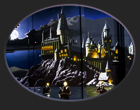 Harry Potter bedroom mural