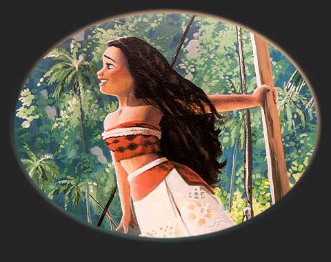 Moana mural and Lego Pirates of the Caribbean